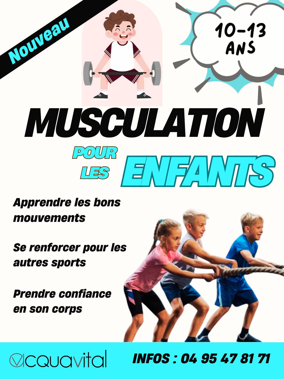 musculation pour les enfants